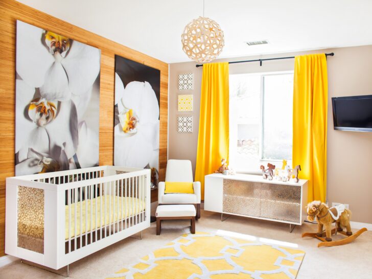 Kendra Wilkinson's Modern Nature-Inspired Nursery