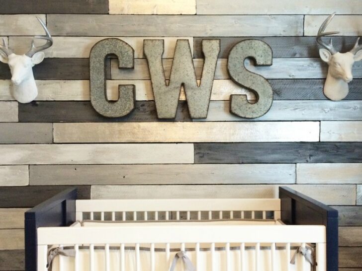 Metallic Wood Wall Nursery - Project Nursery