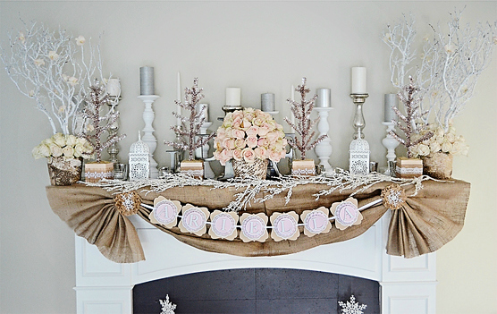 Winter Wonderland Mantlepiece - Project Nursery