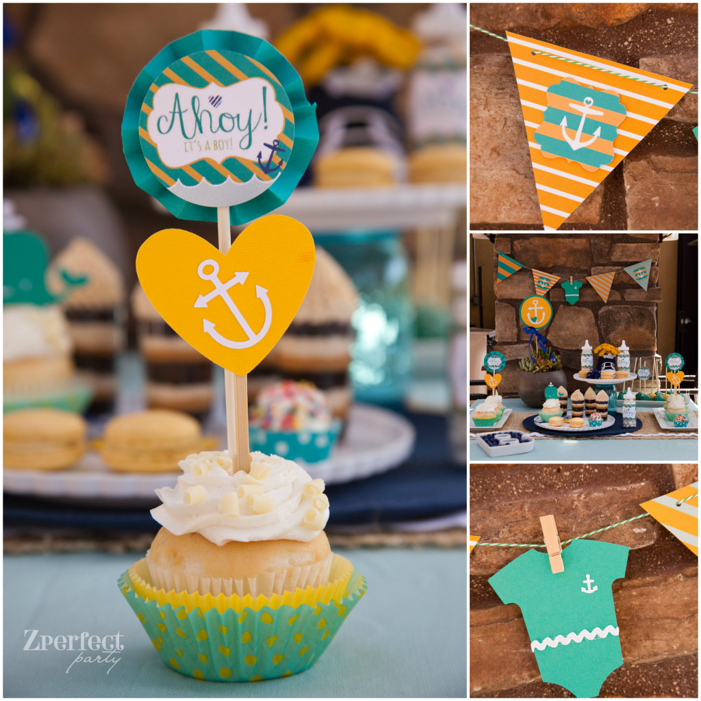 Nautical Themed Baby Shower in Vintage Inspired Colors ...