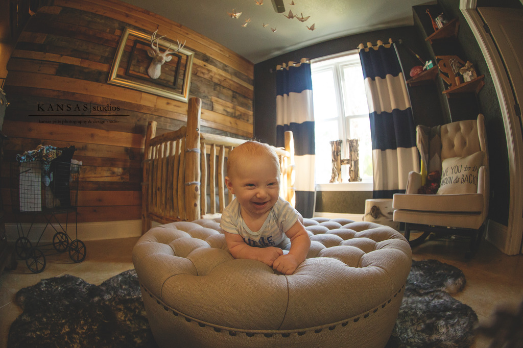 Rustic Nursery with Wood Accent Wall - Project Nursery