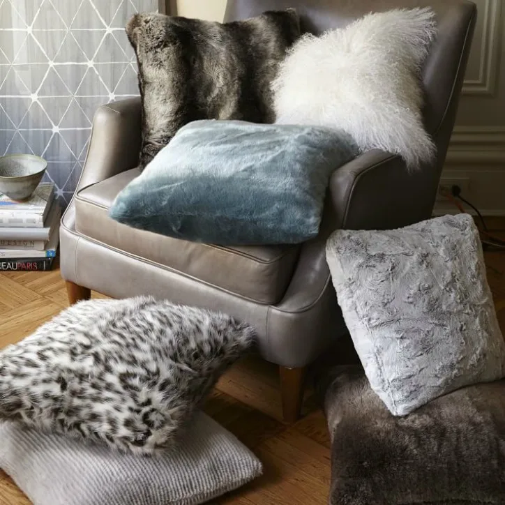 Faux Fur Ombre Pillow from West Elm