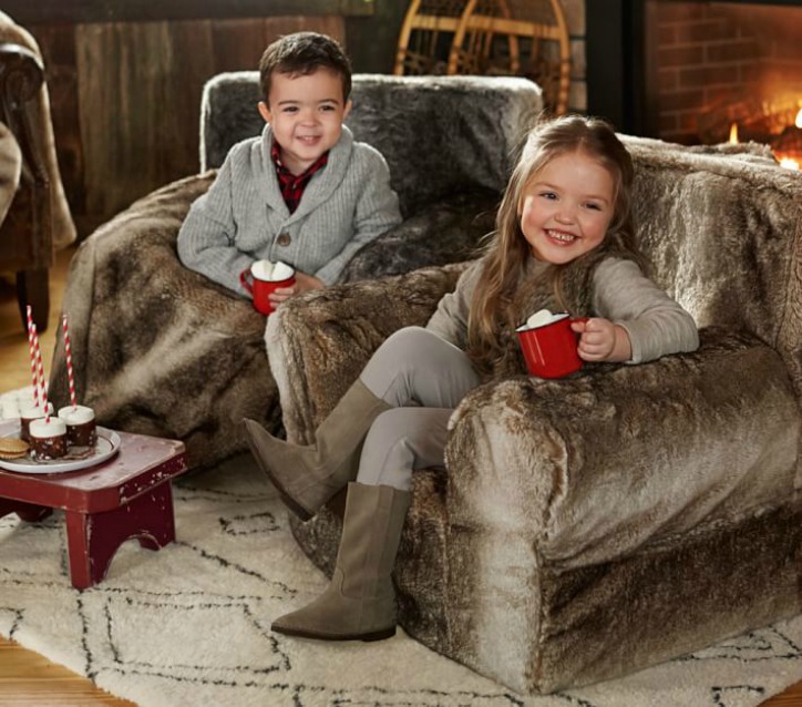Faux Fur Chair from Pottery Barn Kids