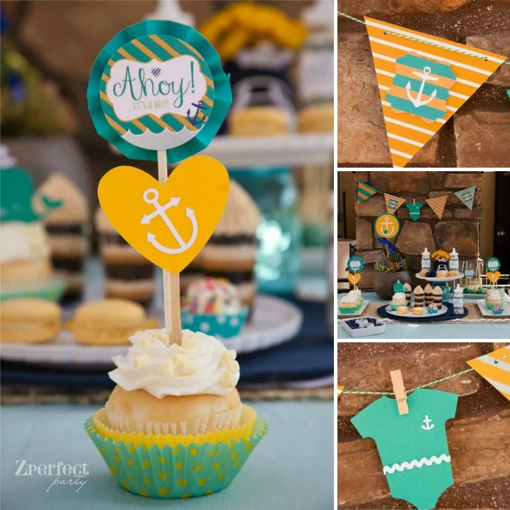 Nautical Baby Shower Decor - Project Nursery