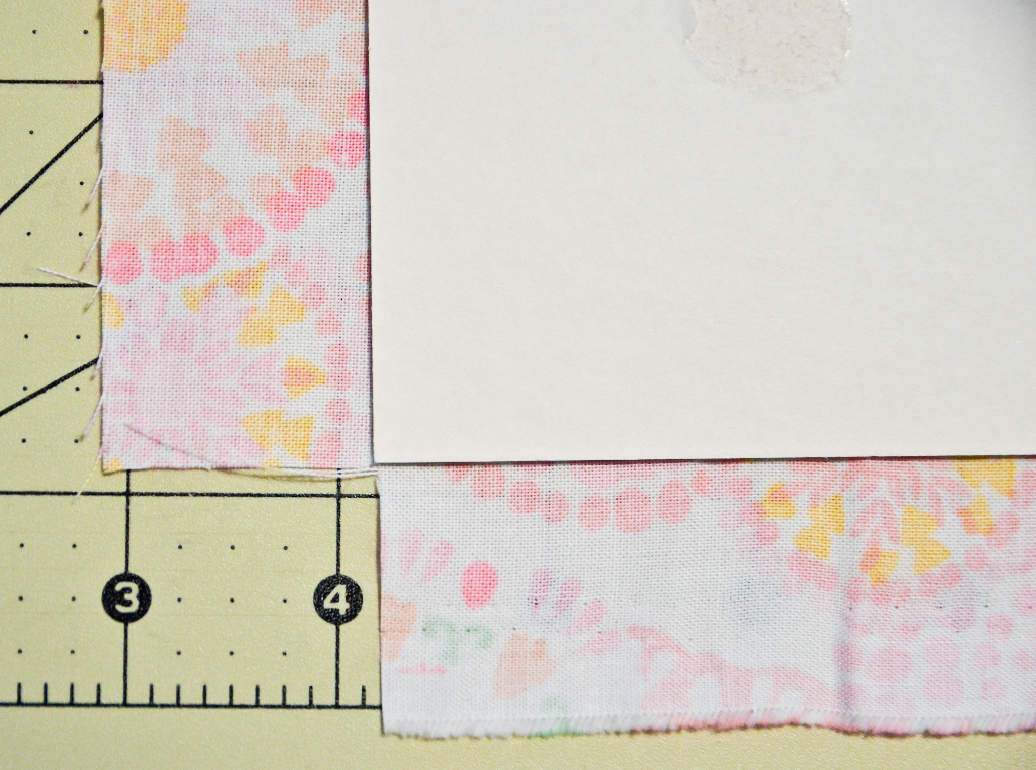 Fabric-Covered Mat for Framed Nursery Art