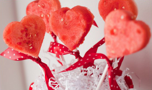 Watermelon Heart Pops