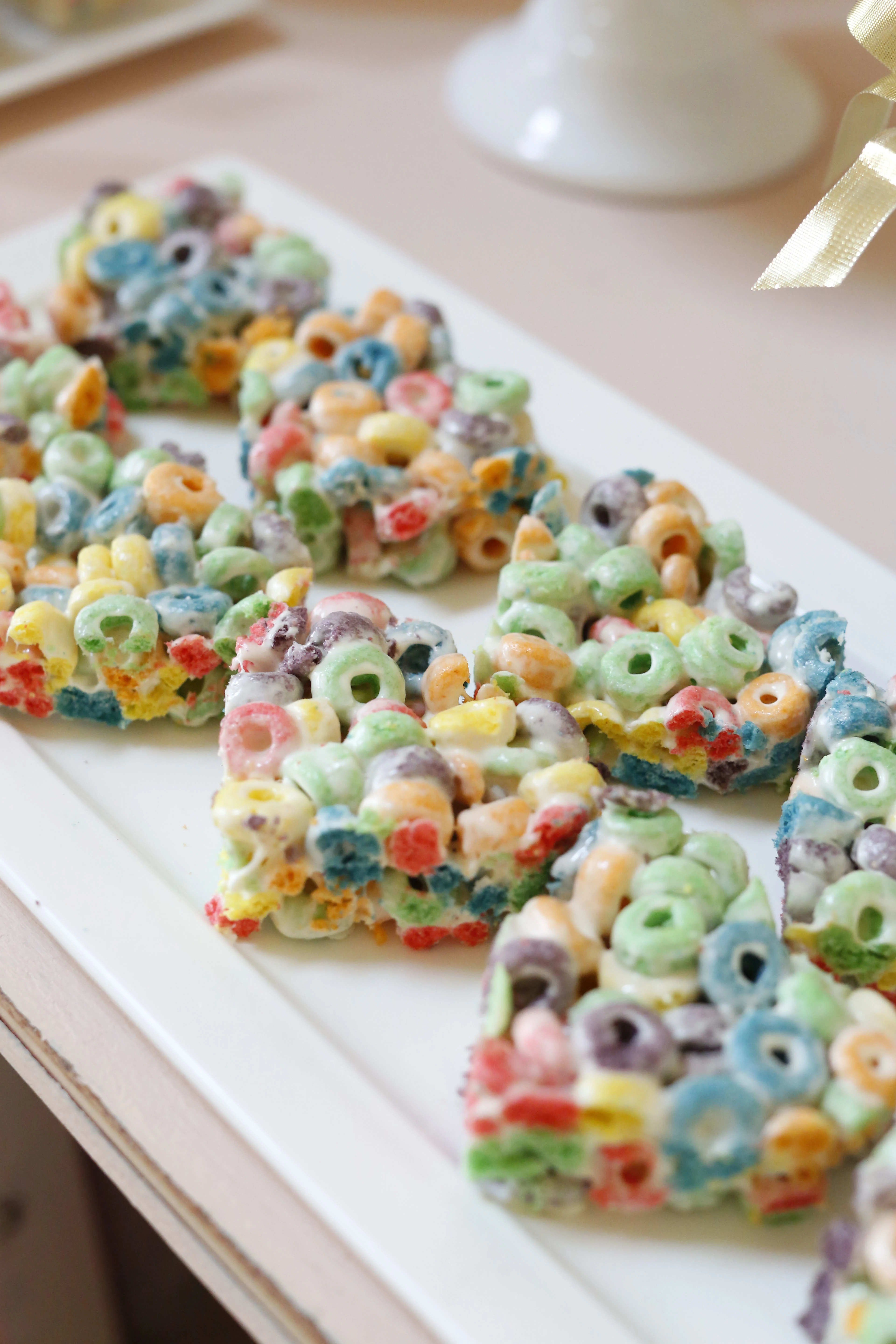 First Birthday Party Desserts Fruit Loop Hearts