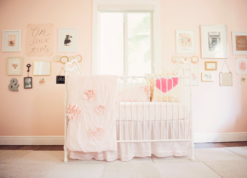 blush pink nursery decor