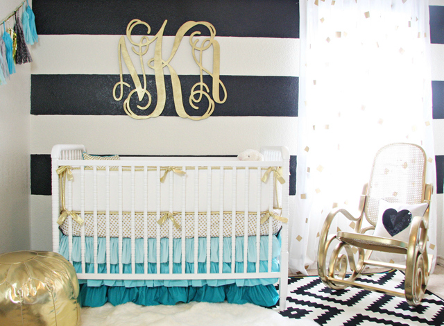 Black White and Gold Nursery