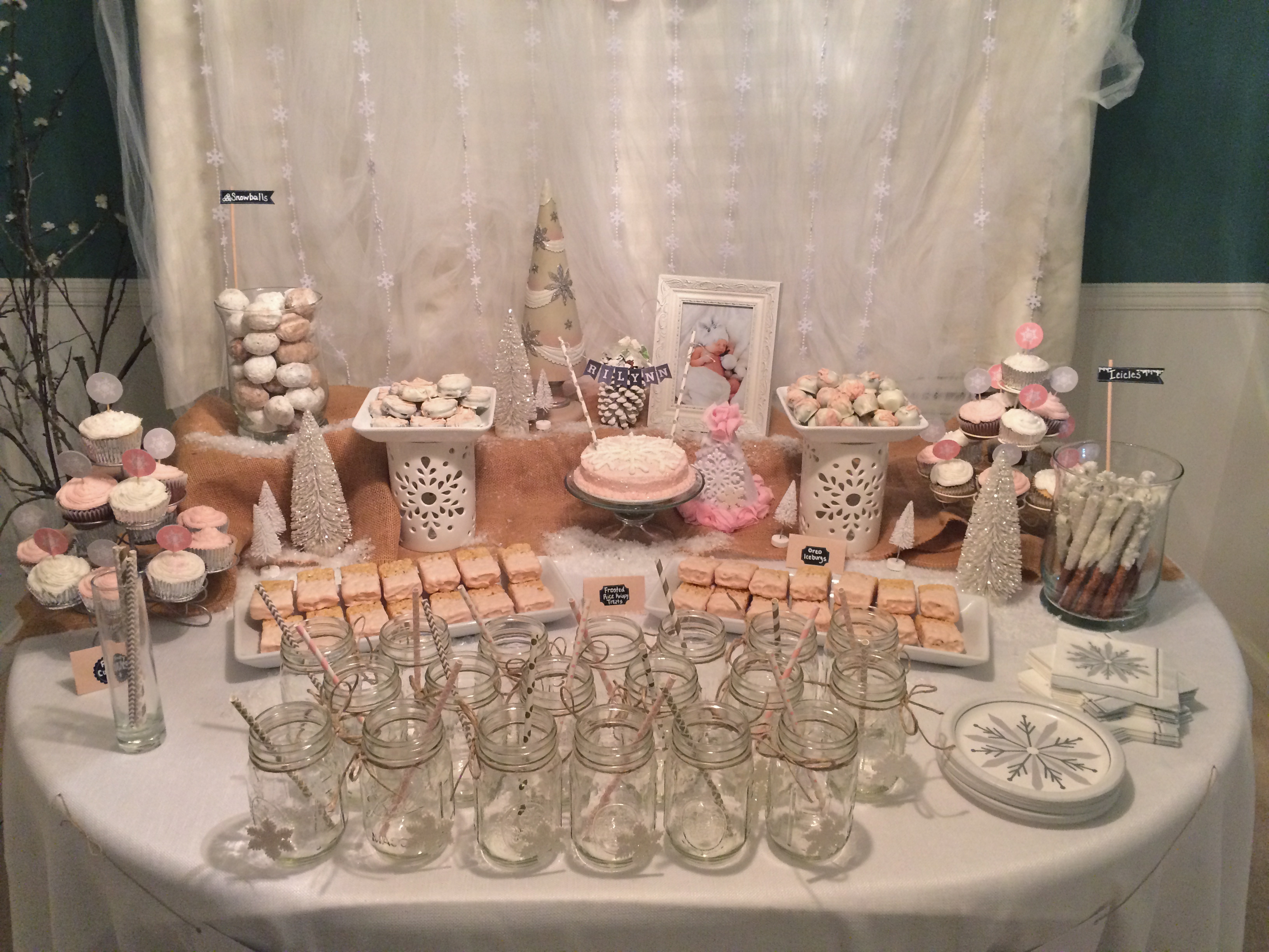 Winter ONEderland Dessert Table