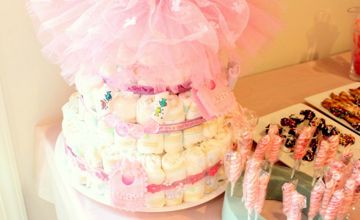 Baby Sprinkle with Diaper Cake - Project Nursery