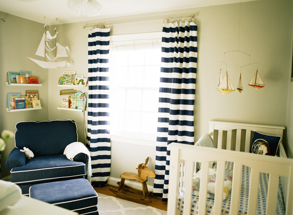 Navy Blue and White Nautical Nursery - Project Nursery