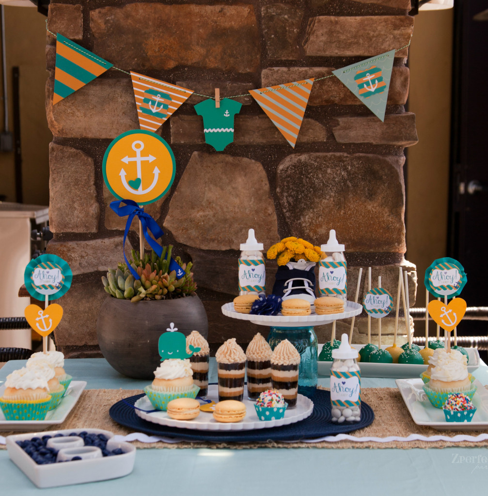 Nautical Themed Baby Shower Dessert Table - Project Nursery