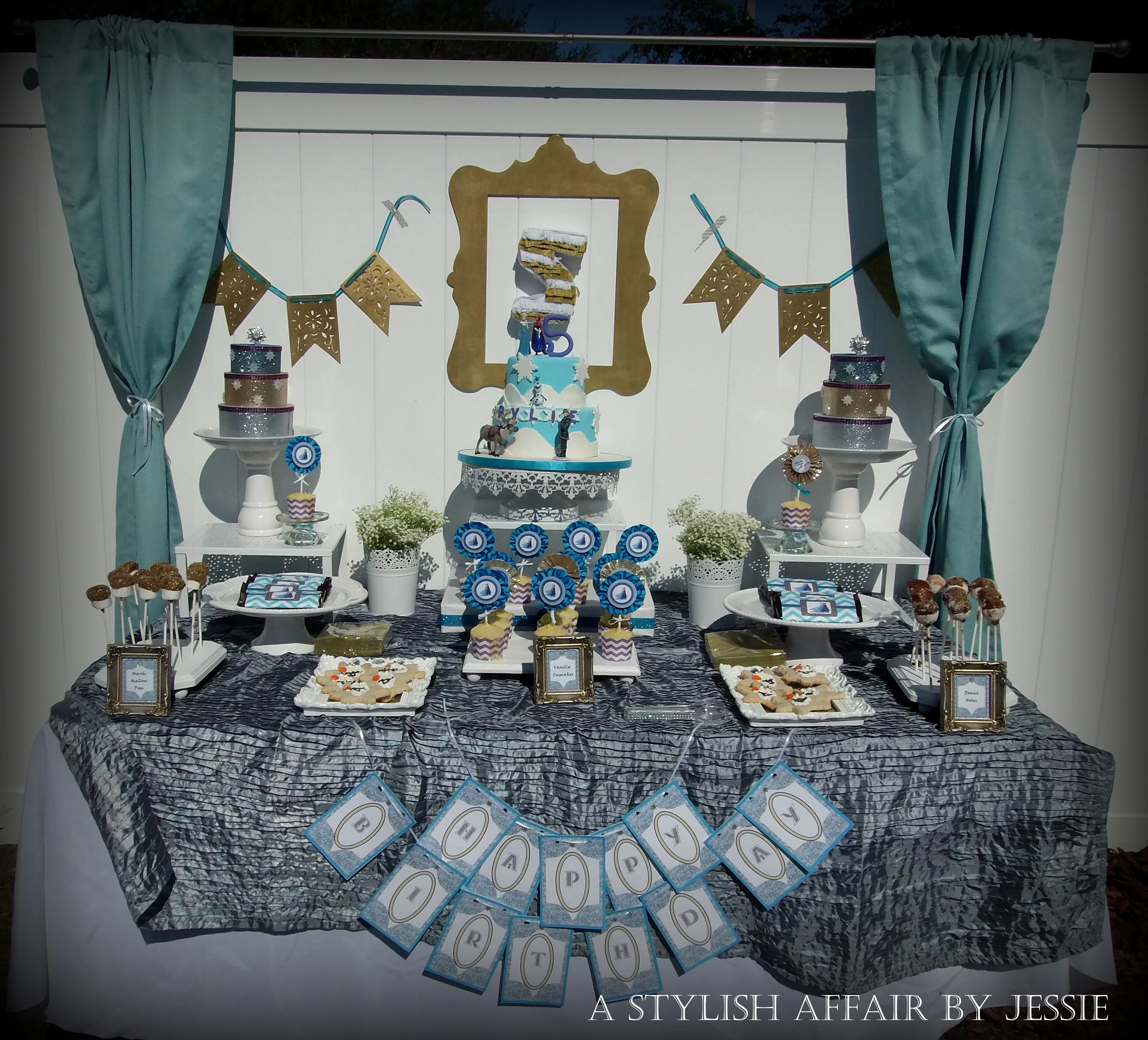 Frozen Inspired Dessert Table