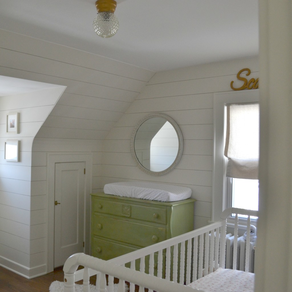 White Wood Planked Nursery