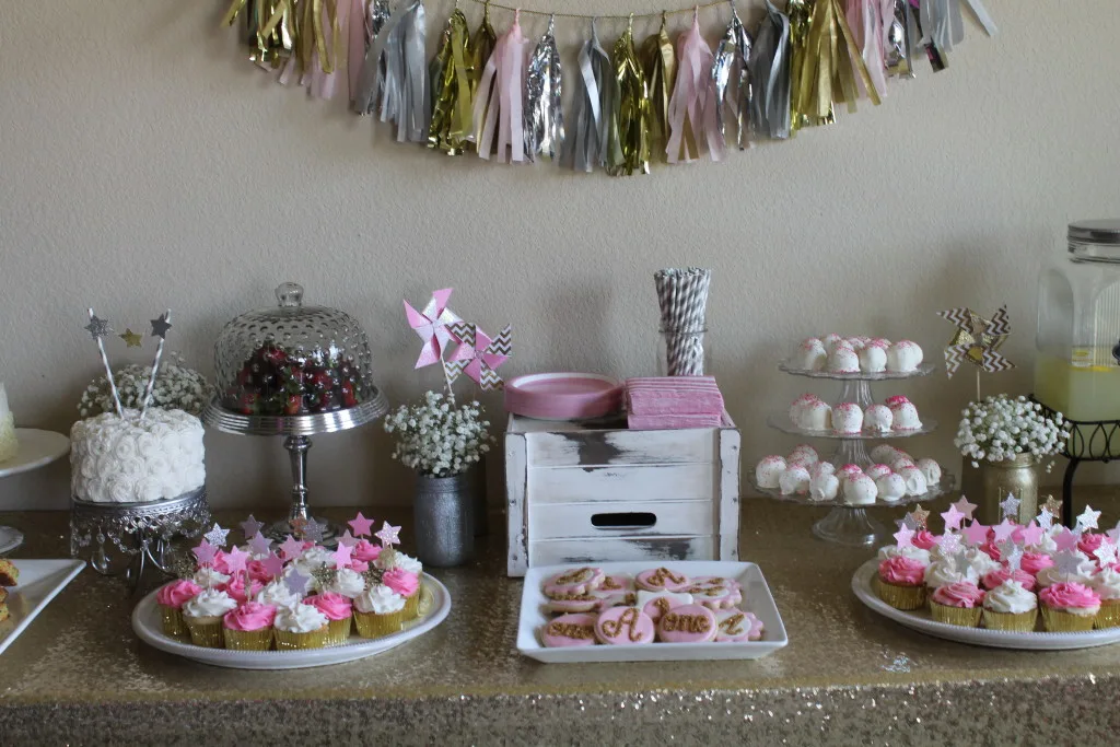 Sparkle and Shine Birthday Party Dessert Table - Project Nursery