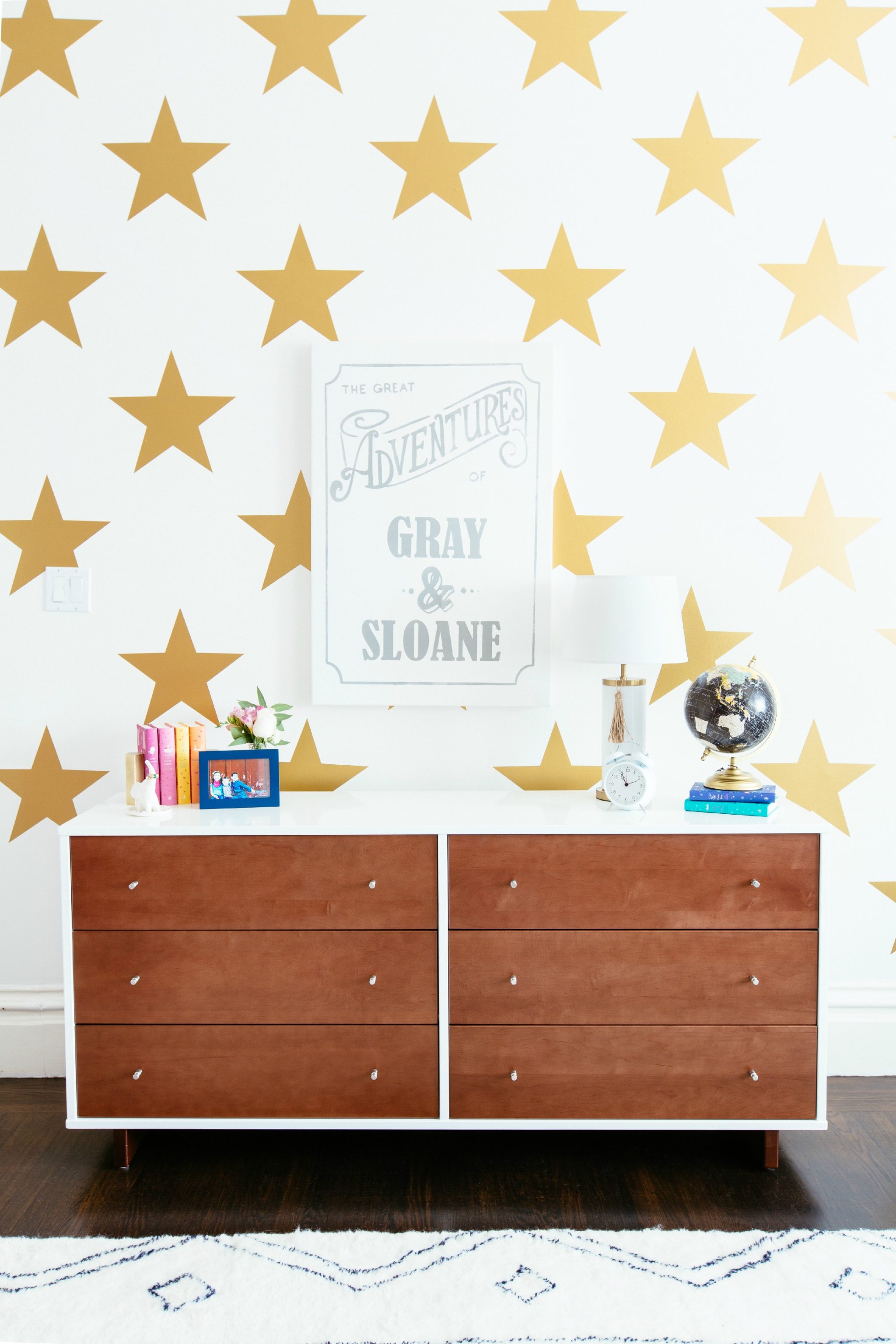 Big Kids' Room with Star Decals - Project Nursery