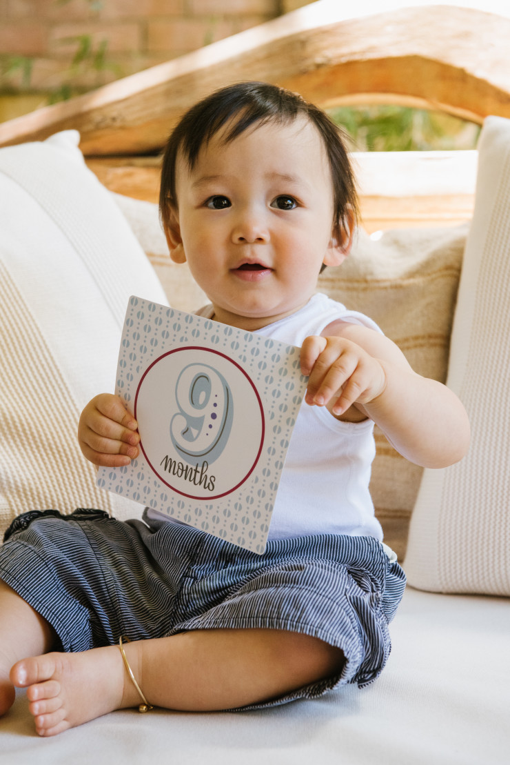 Monthly Baby Milestone Card from The Project Nursery Shop