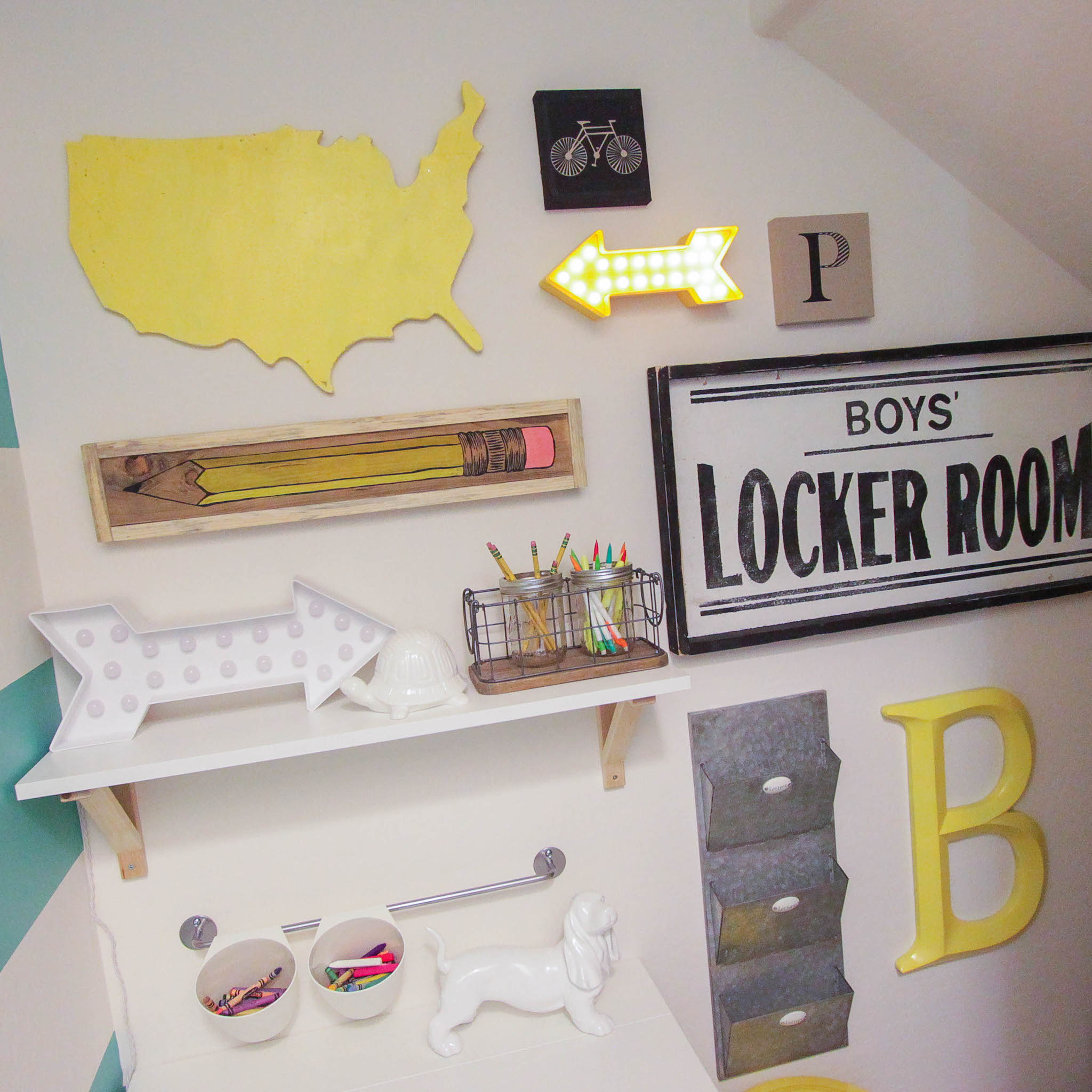 under stairs closet playroom