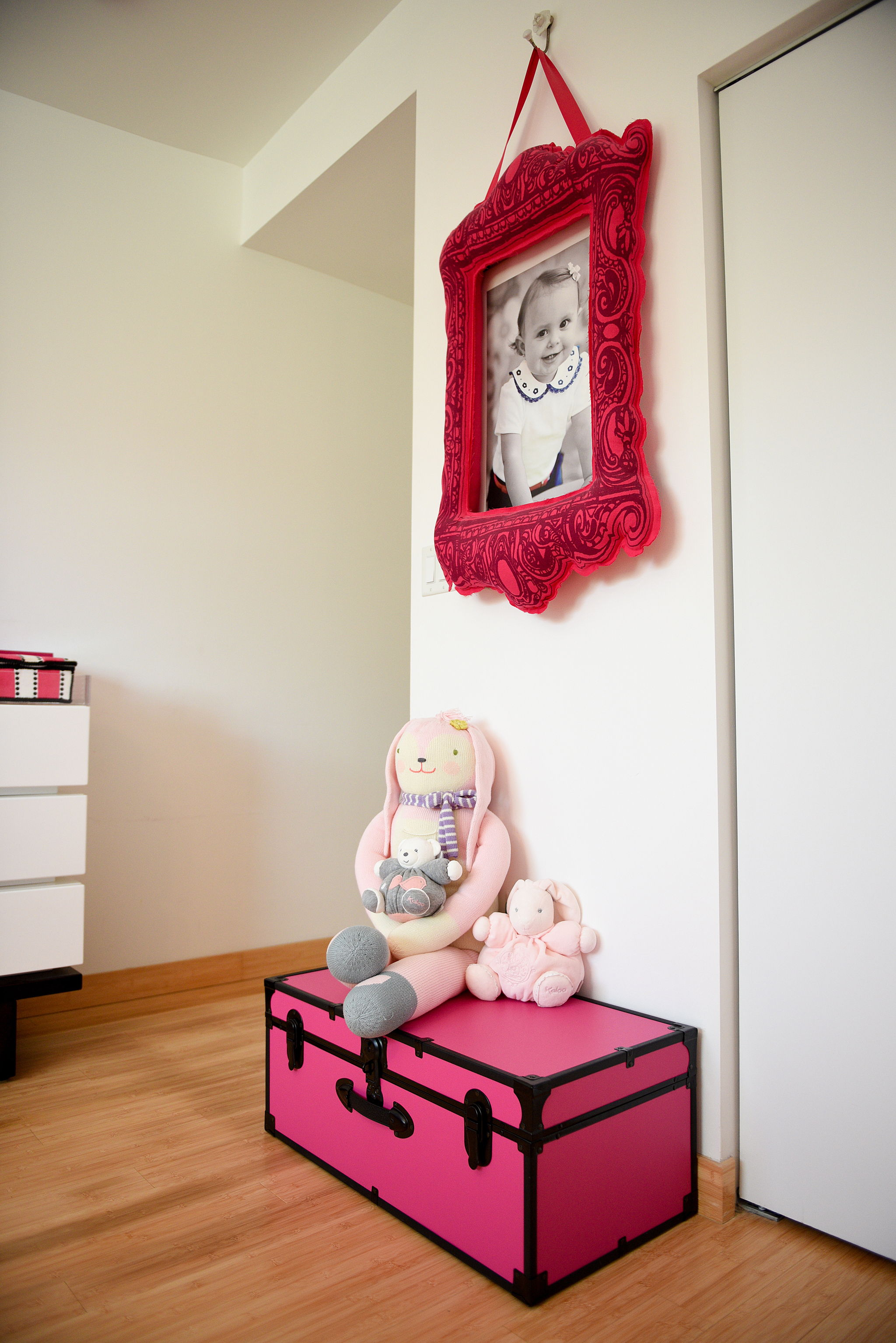 Red and Hot Pink Nursery Decor