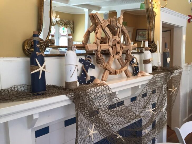 Nautical Themed Fireplace Mantle