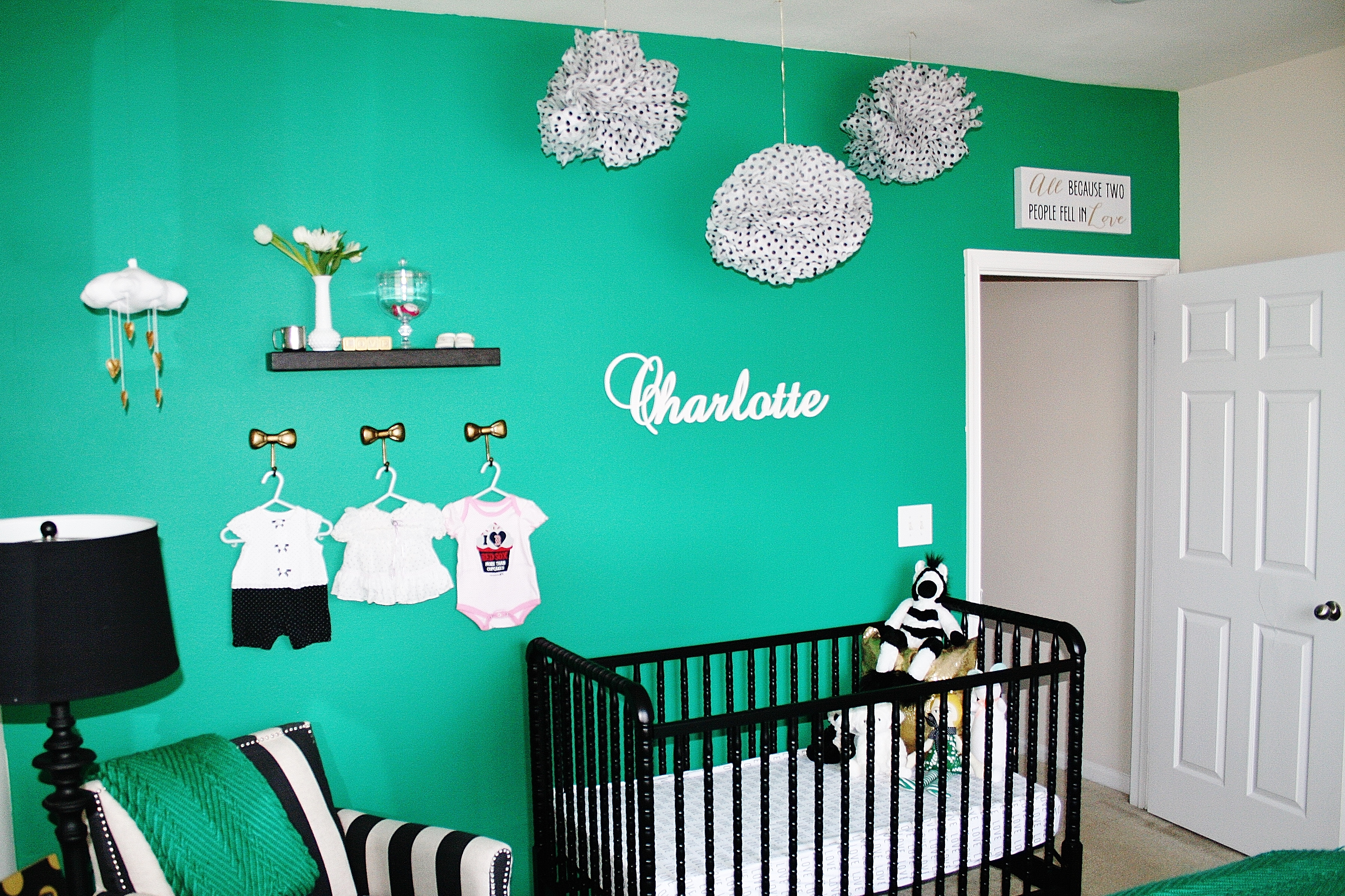 Kate Spade Inspired Emerald Nursery