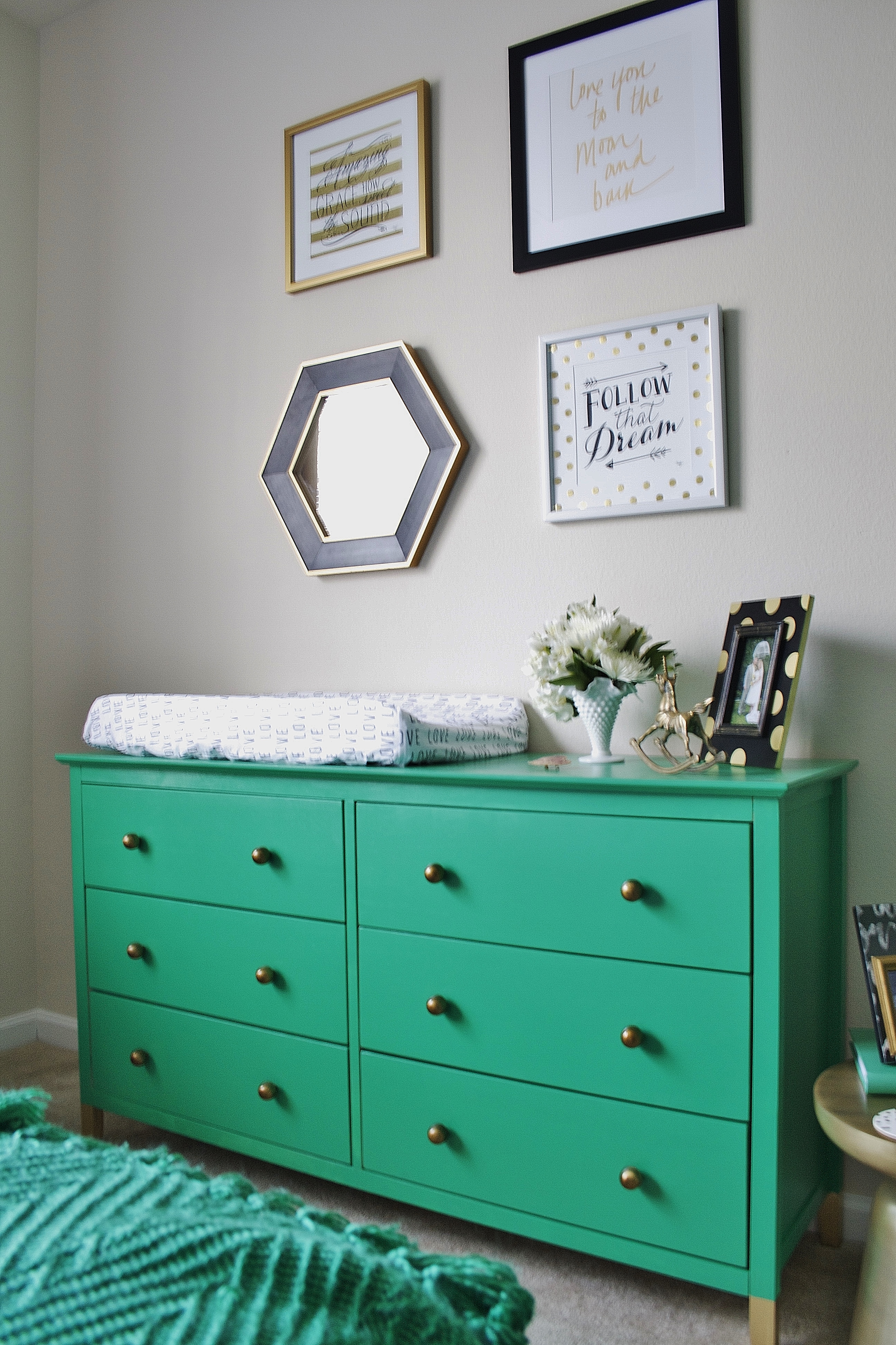 Green Dresser in this Emerald Nursery