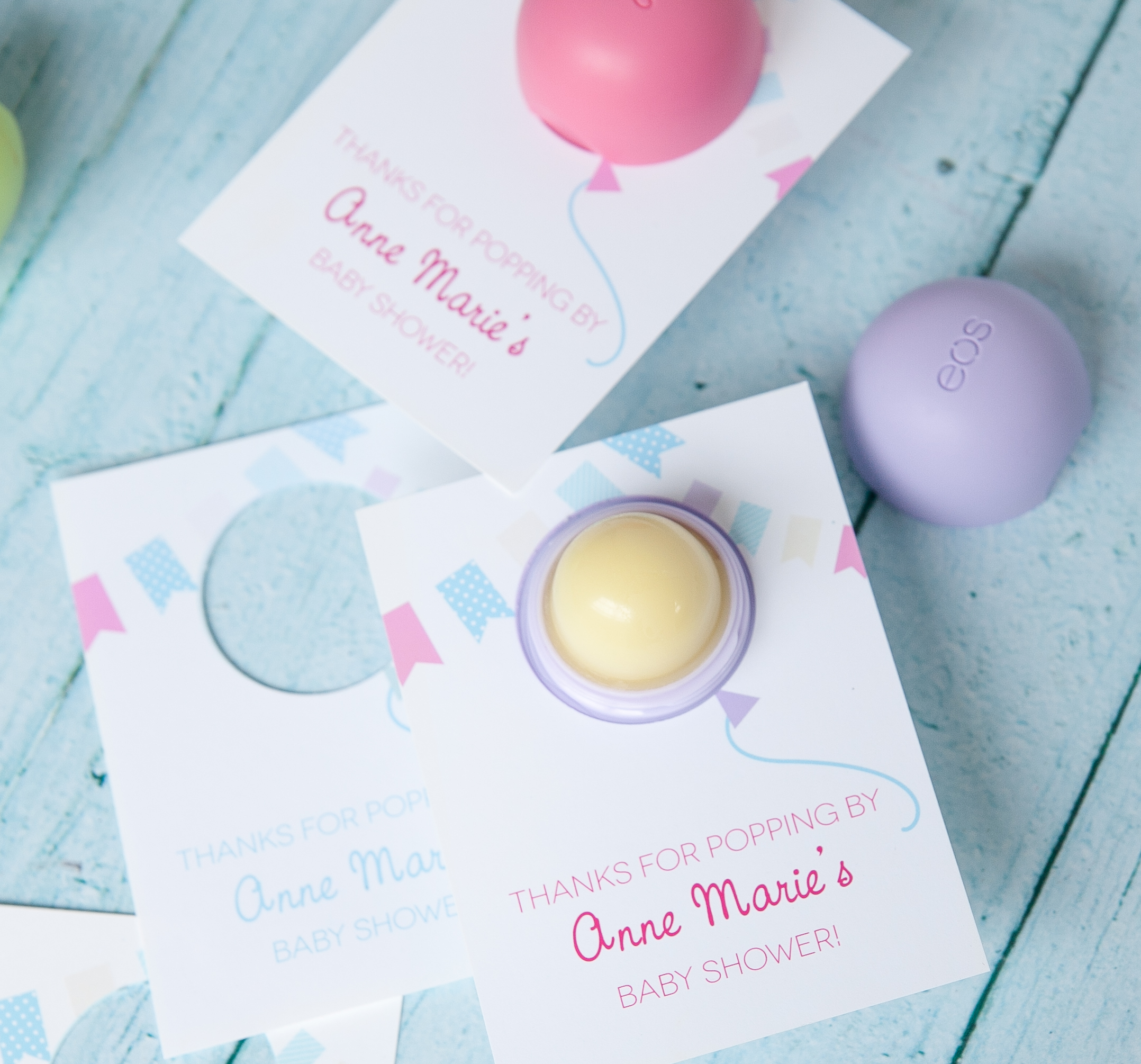 eos lip balm baby shower favors