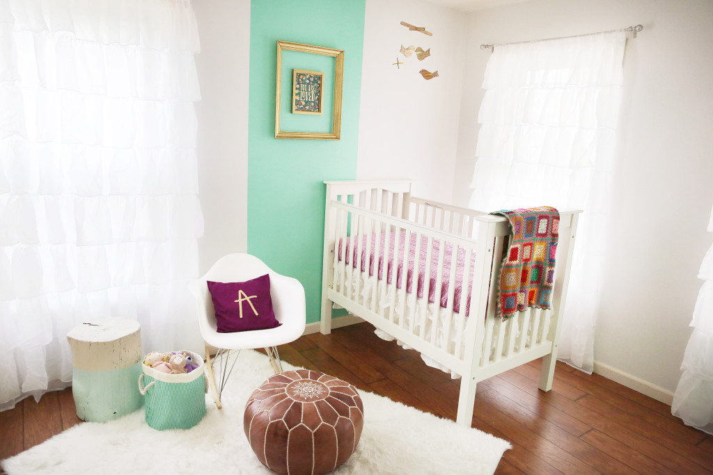 Eclectic Mint and Gold Nursery - Project Nursery