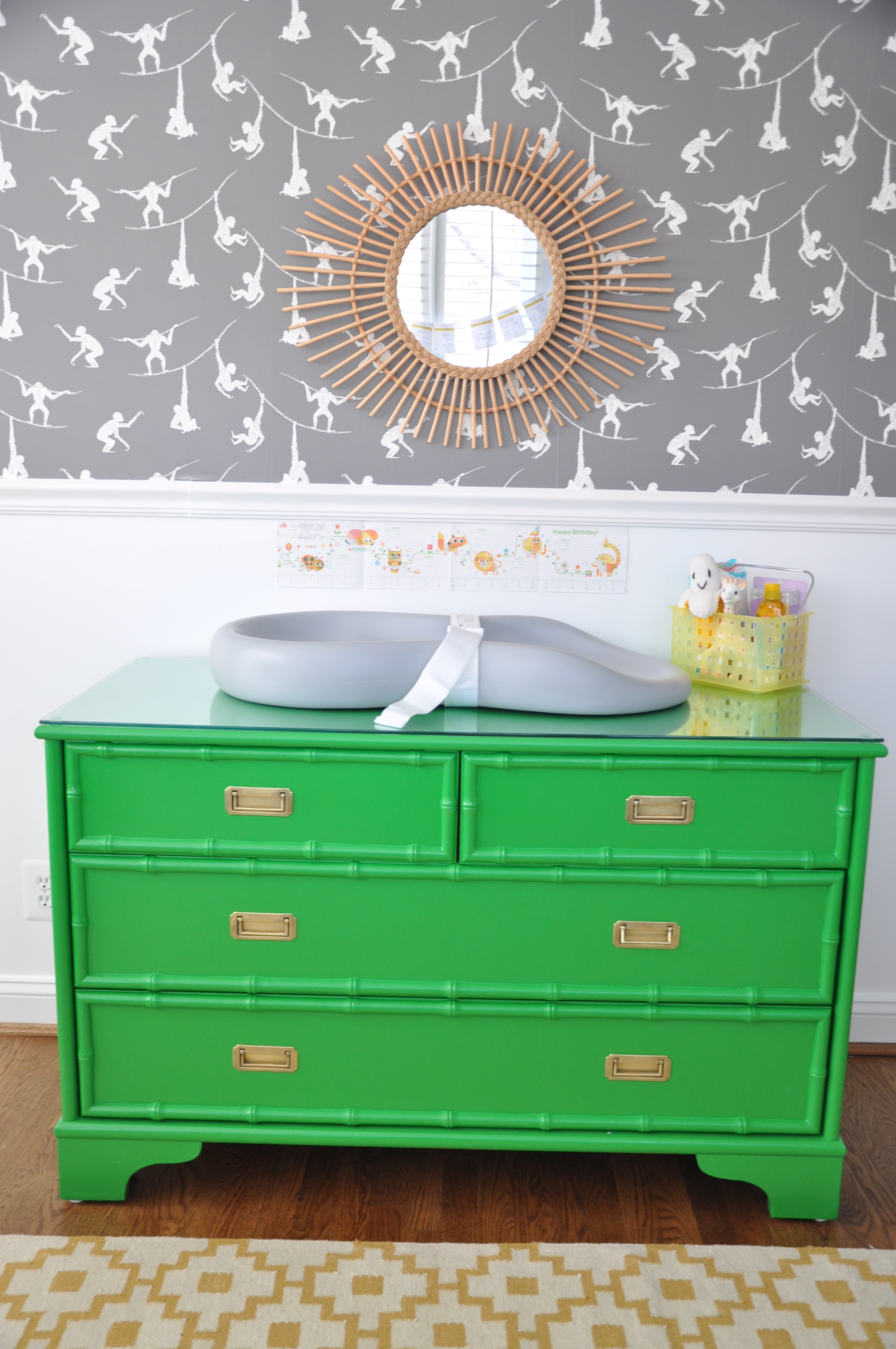 Refinished Green Dresser