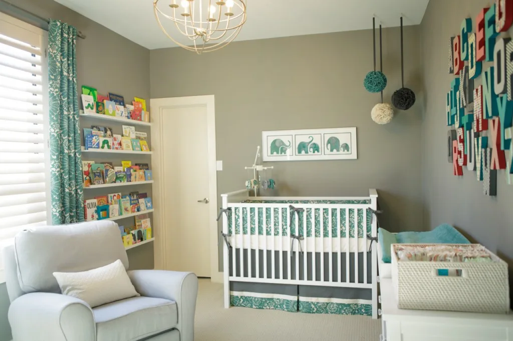 Teal and Gray Gender Neutral Nursery - Project Nursery