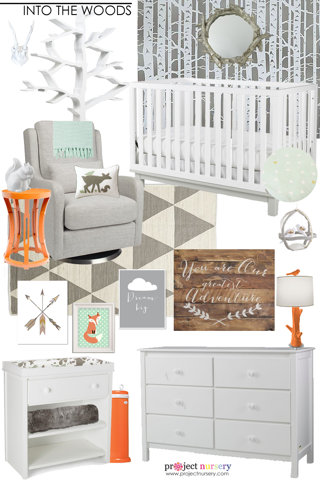 Into the Woods Nursery Design Board - Project Nursery