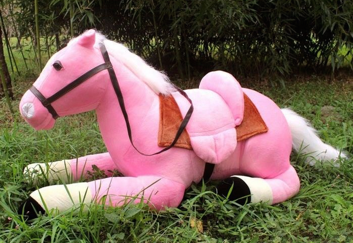 pink horse teddy