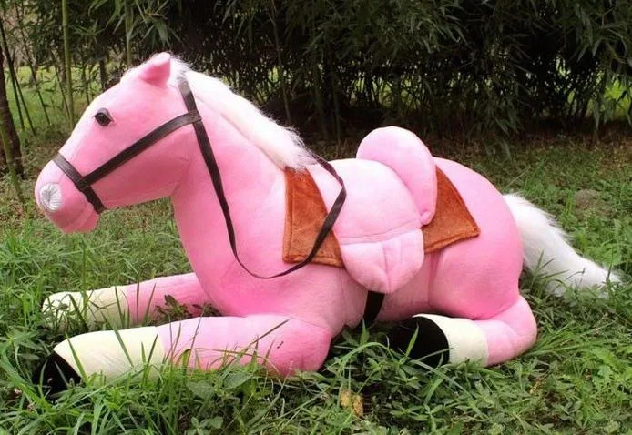 Oversized Pink Plush Horse from Ebay