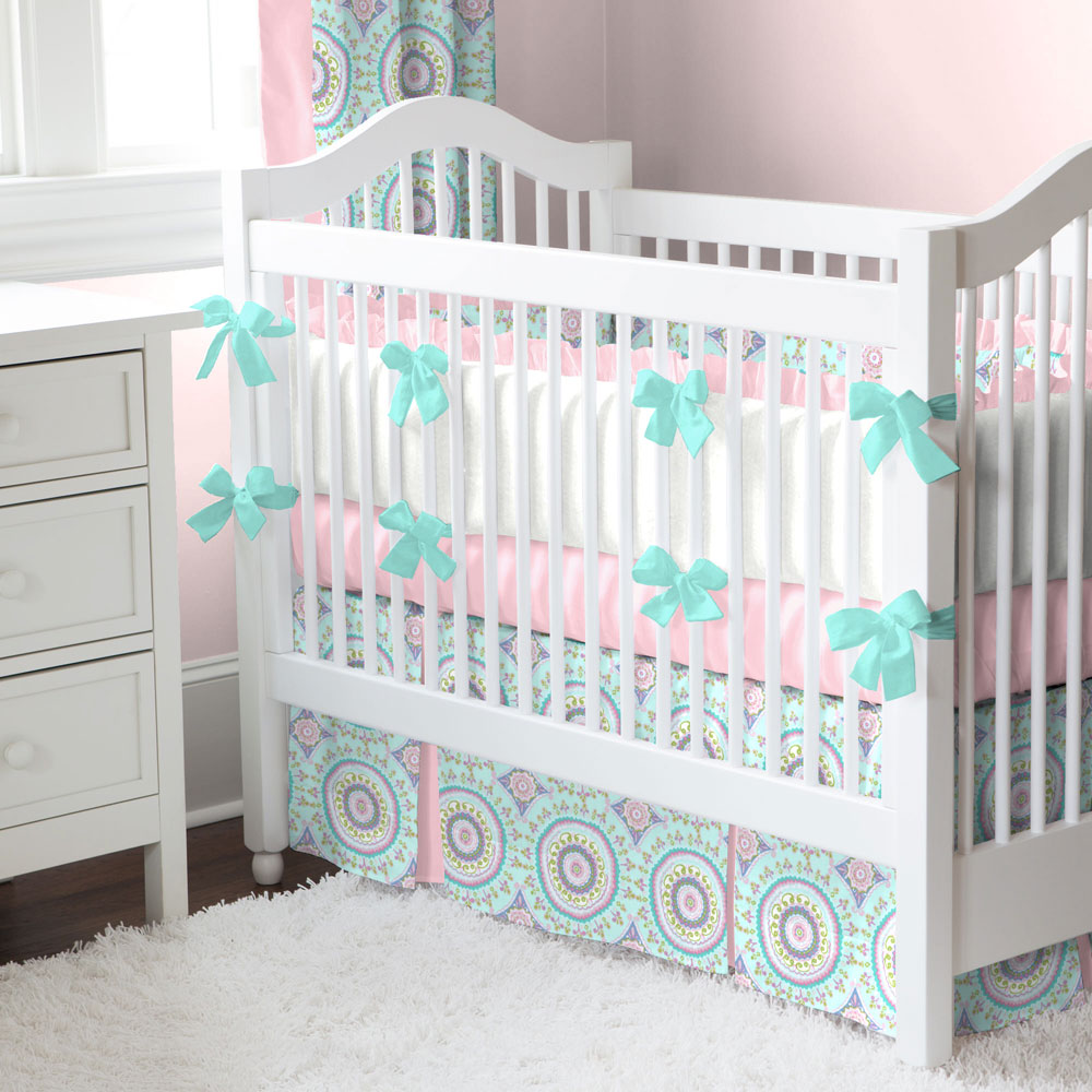 Aqua Haute Crib Bedding from Carousel Designs