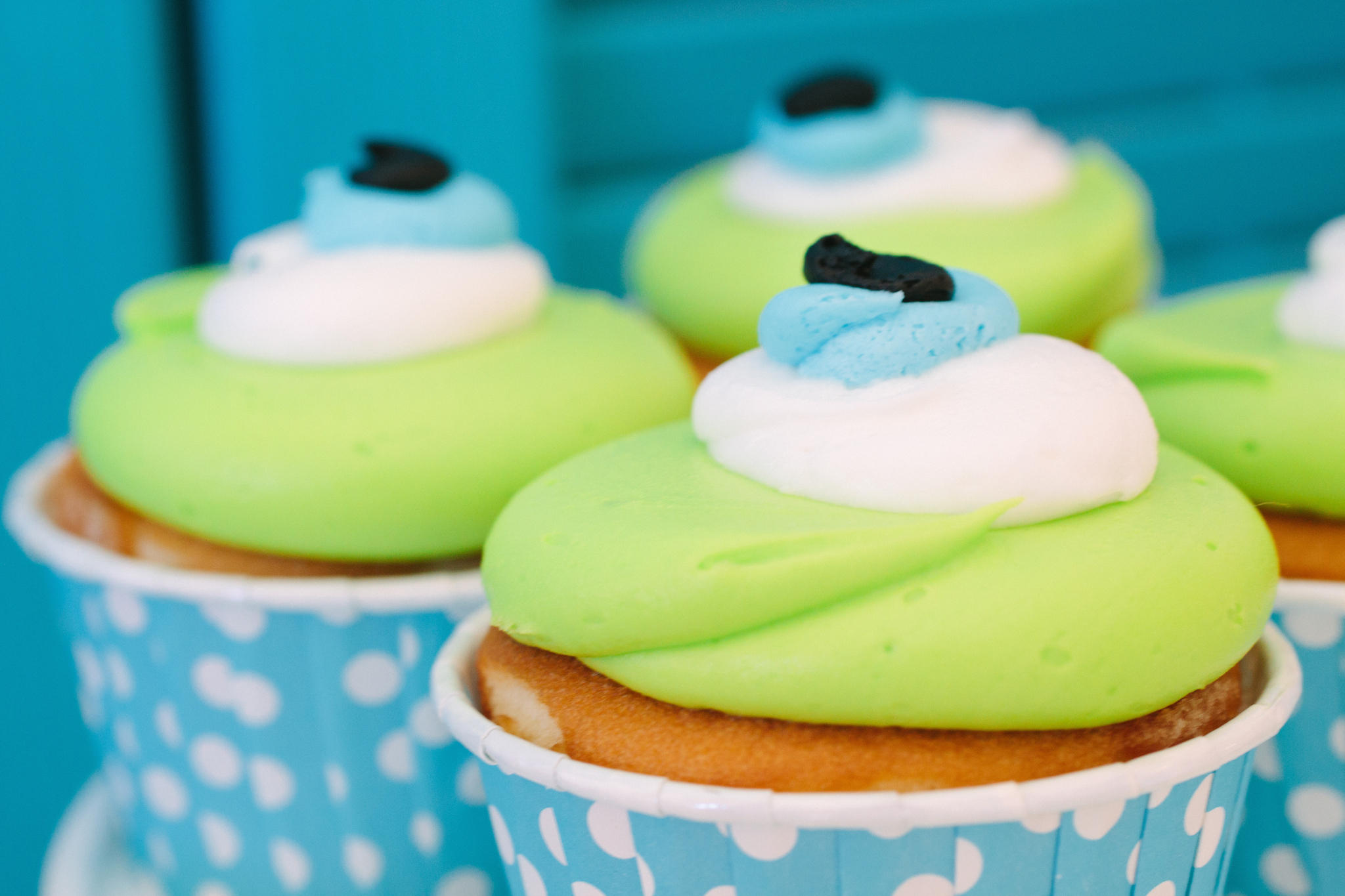 Mike Wazowski Cupcakes