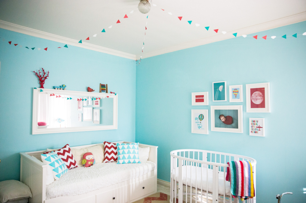 Aqua and Red Nursery - Project Nursery