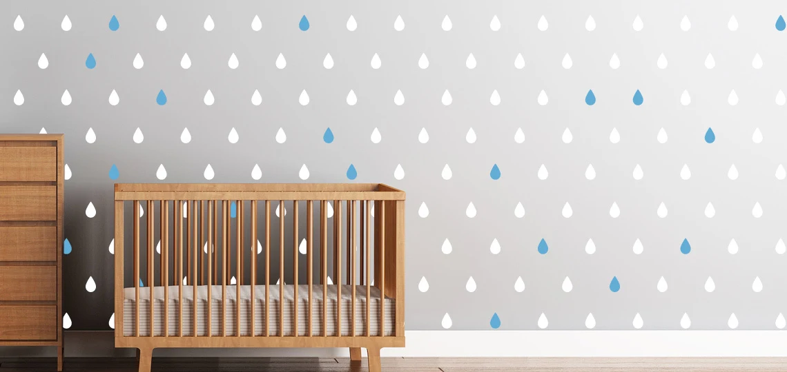 Raindrops Wall Decals from Cherry Walls