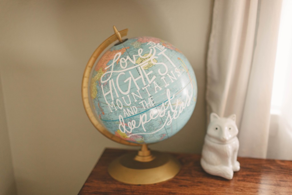 DIY Painted Globe in Nursery - Project Nursery