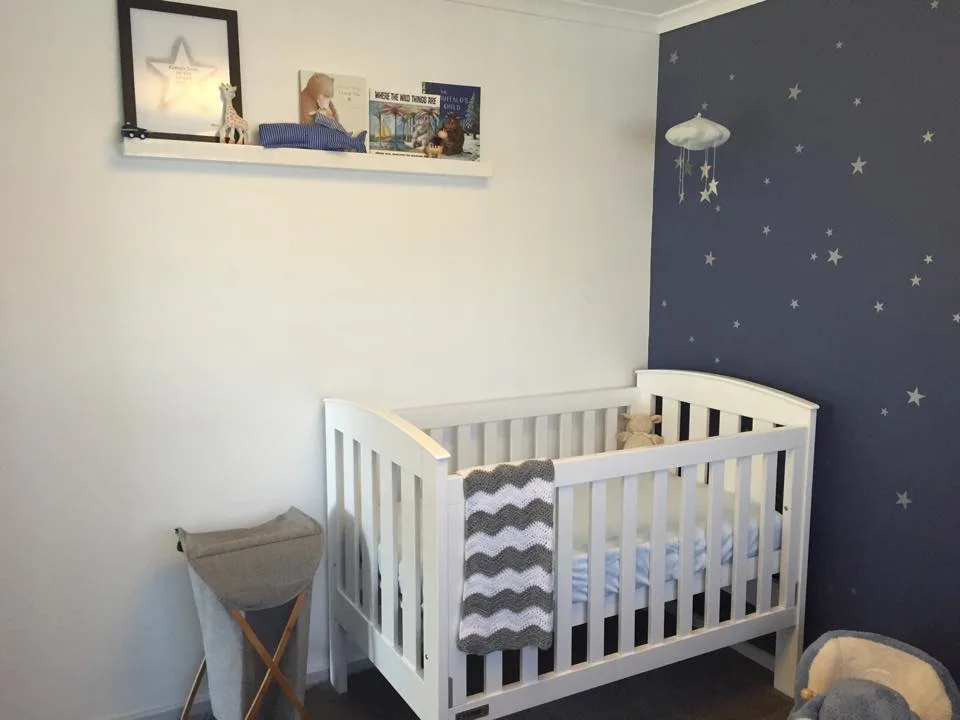 Modern Starry Nursery for a Baby Boy