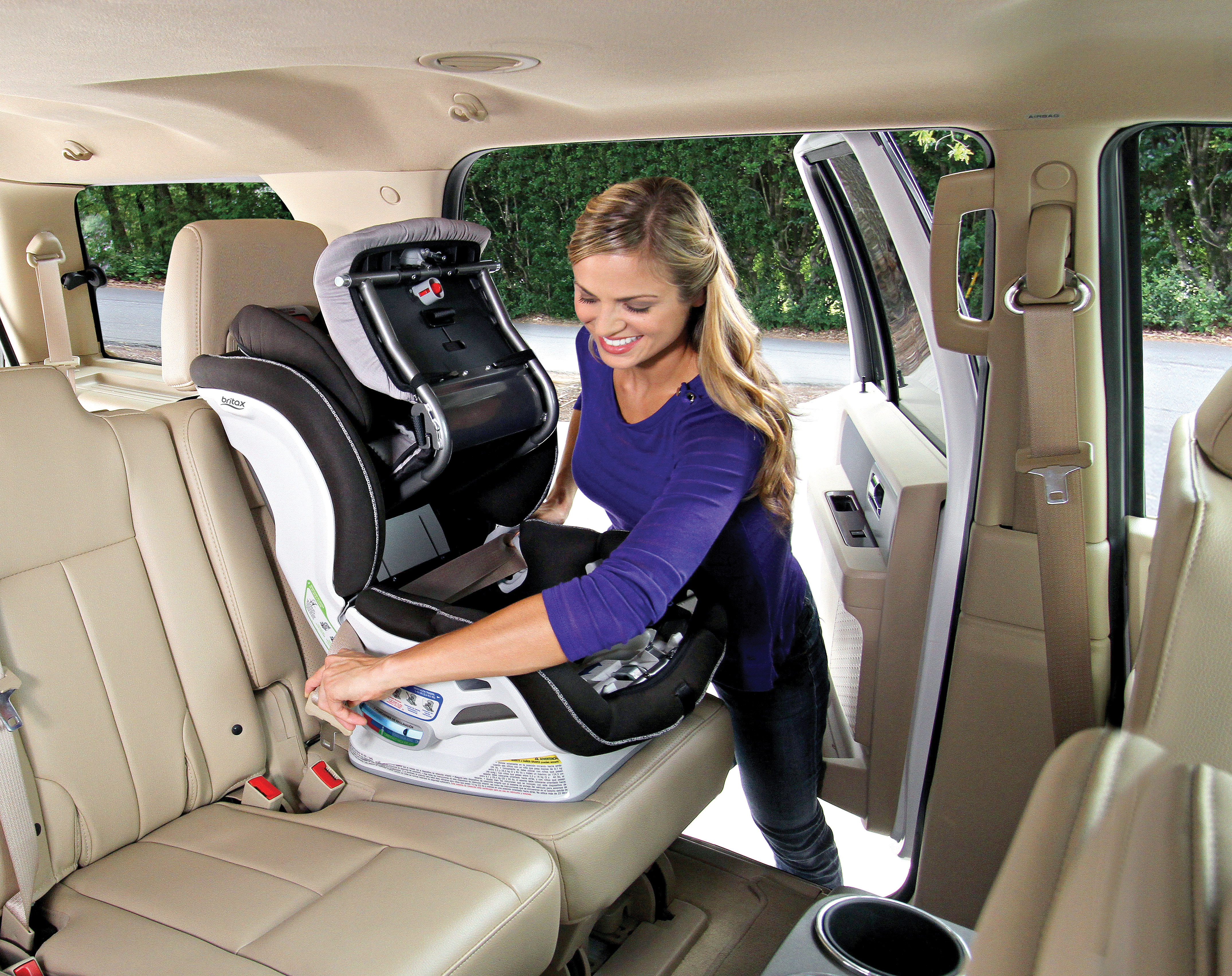 Forward Install of Britax ClickTight Convertible Car Seat
