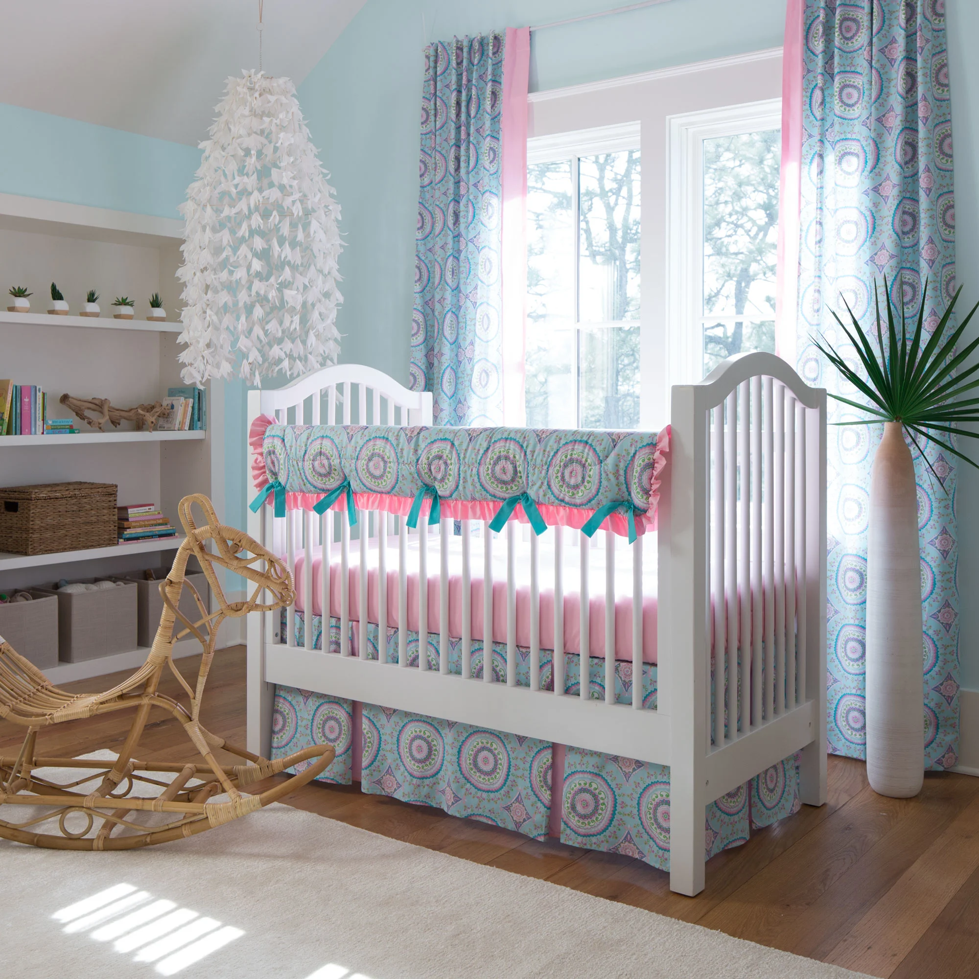 Aqua Haute Crib Bedding Collection from Carousel Designs
