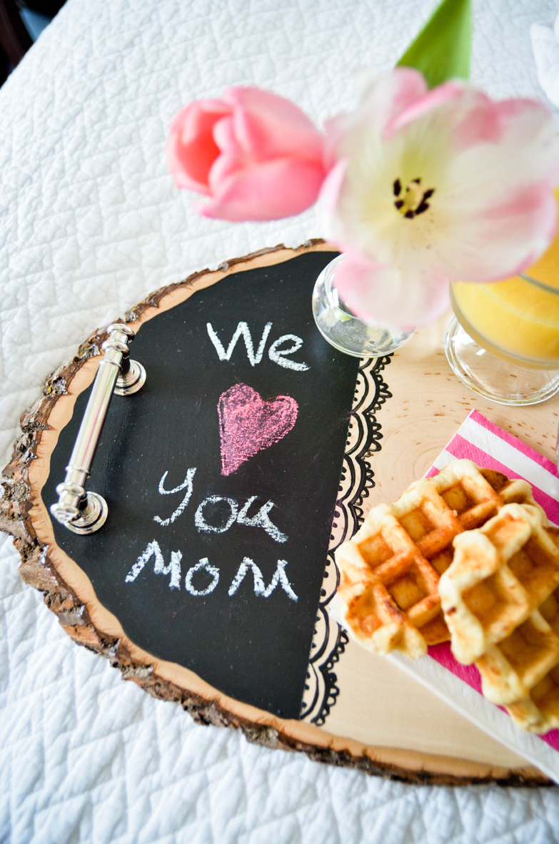 DIY Wood Slice Serving Tray