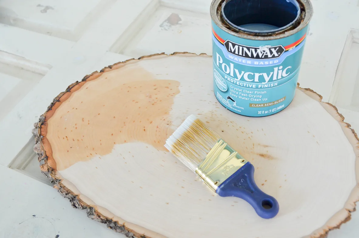 DIY Wood Slice Serving Tray Tutorial