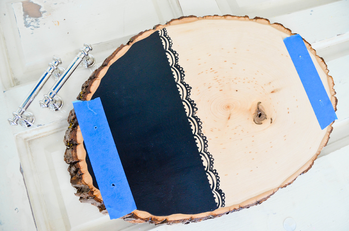 DIY Wood Slice Serving Tray Tutorial