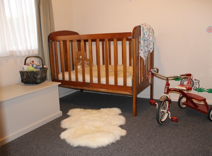 Nursery with Sheepskin Rug