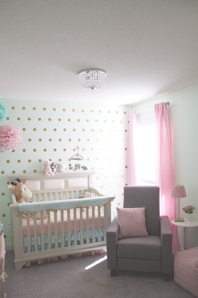 Mint and Pink Nursery for Georgia - Project Nursery