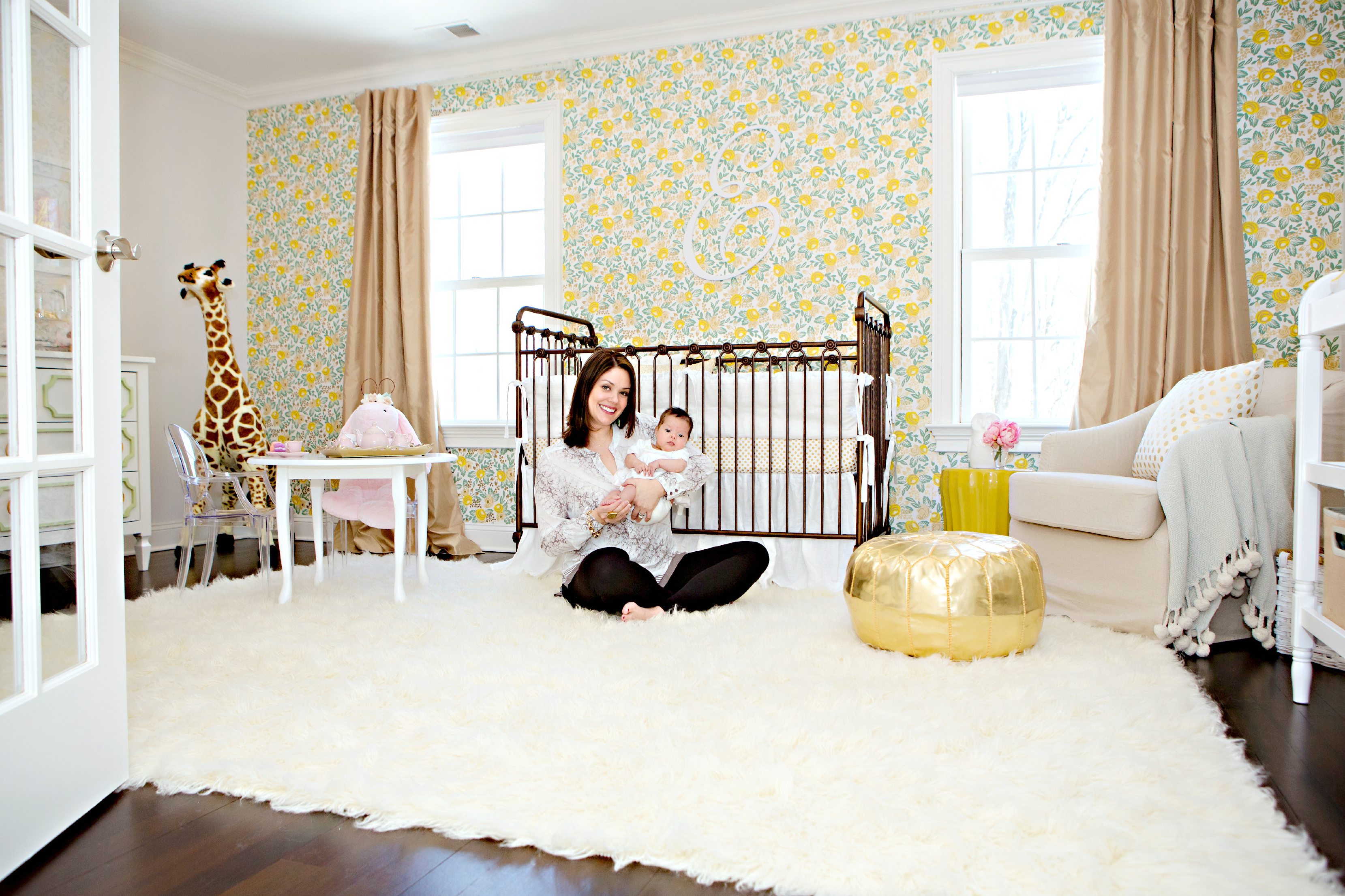 Project Nursery Co-Founder Melisa Fluhr in Daughter's Nursery