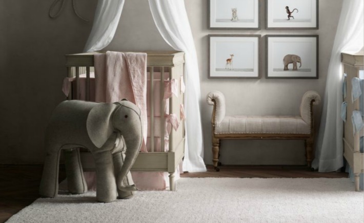 Oversized Wool Felt Elephant from RH Baby & Child