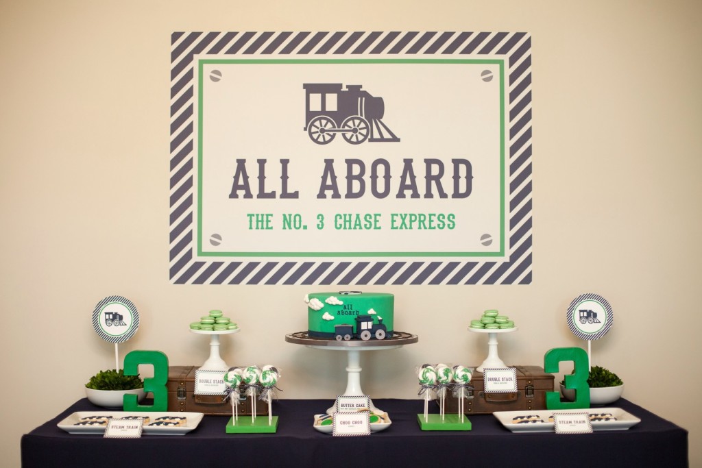 Train Birthday Party Dessert Table - Project Nursery